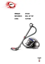 Предварительный просмотр 1 страницы Dyson Ball Up Top Operating Manual