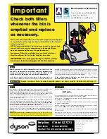 Предварительный просмотр 6 страницы Dyson DCO1 Operating Manual