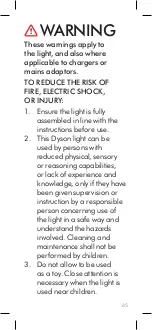 Preview for 65 page of Dyson Solarcycle CD05 User Manual