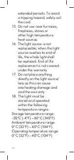 Preview for 68 page of Dyson Solarcycle CD05 User Manual