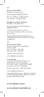 Preview for 115 page of Dyson Solarcycle CD05 User Manual