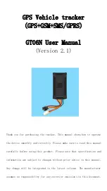 Preview for 1 page of DYTECH GT06N User Manual