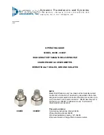 Preview for 1 page of Dytran 3049D Operating Manual