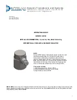 Предварительный просмотр 1 страницы Dytran 3055D Series Operating Manual