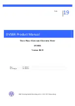 DZG Metering DVSBR Series Product Manual предпросмотр