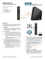 Preview for 1 page of DZS MESH-2100-GE Quick Installation Instructions