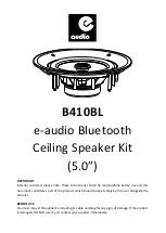 e-audio B410BL Instructions preview