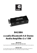 Preview for 1 page of e-audio B425BA Manual