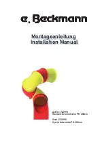 Предварительный просмотр 1 страницы e. Beckmann 220990 Installation Manual