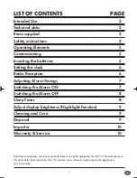 Предварительный просмотр 3 страницы E-Bench 2237 Operating Instructions Manual