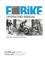 E-Bike CITY BIKE Original Operating Manual preview