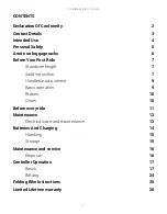 Preview for 2 page of E-Bike Forme Owner'S Manual