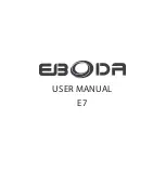 E-Boda E7 User Manual preview