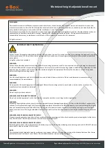 Предварительный просмотр 3 страницы E-BOX 481A101 Installation Manual And Instructions For Use