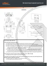 Предварительный просмотр 14 страницы E-BOX 481A101 Installation Manual And Instructions For Use