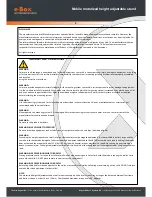 Preview for 3 page of E-BOX 487A01 Installation Manual And Instructions For Use