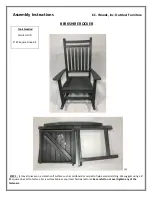 Предварительный просмотр 1 страницы E.C. Woods BERKSHIRE ROCKER Assembly Instructions