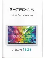 Preview for 1 page of E-CEROS VISION User Manual