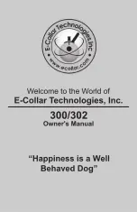 E-Collar Technologies 300 Series Owner'S Manual preview