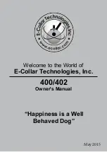 E-Collar Technologies 400 Series Owner'S Manual preview