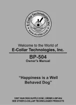 E-Collar Technologies Barkless Pro BP-504 Owner'S Manual preview