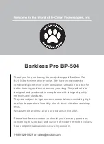 Предварительный просмотр 2 страницы E-Collar Technologies Barkless Pro BP-504 Owner'S Manual