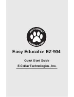 E-Collar Easy Educator EZ-904 Quick Start Manual предпросмотр