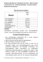 Preview for 3 page of E/D/E HLT1-520 Operating Instructions Manual