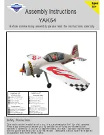 Предварительный просмотр 1 страницы E-DOMODEL YAK54 Assembly Instructions Manual