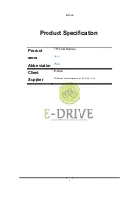 Preview for 1 page of E-Drive 750C Manual