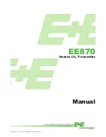 E+E Elektronik EE870 Manual preview