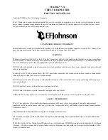 Предварительный просмотр 3 страницы E.F. Johnson Company 242-20X1-213 Manual