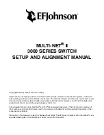 Предварительный просмотр 3 страницы E.F. Johnson Company 3000 SERIES Setup And Alignment Manual