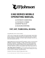 Предварительный просмотр 2 страницы E.F. Johnson Company 5300 Series Operating Manual