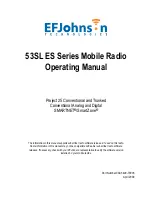 E.F. Johnson Company 53SL ES Series Operating Manual preview