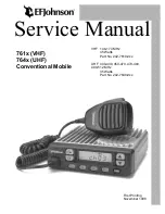 E.F. Johnson Company 761X Service Manual preview