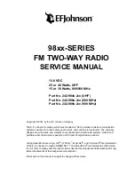 Предварительный просмотр 2 страницы E.F. Johnson Company 9800 SERIES Service Manual