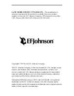 Предварительный просмотр 3 страницы E.F. Johnson Company LTR 98 Series Operating Manual