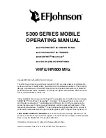 Предварительный просмотр 2 страницы E.F. Johnson 5300 SERIES Operating Manual