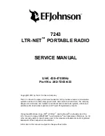 Предварительный просмотр 2 страницы E.F. Johnson 7243 LTR-NET Service Manual