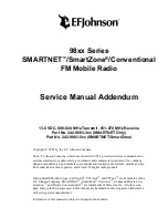 Preview for 2 page of E.F. Johnson 9800 Series Service Manual