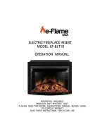 e-Flame USA EF-BLT10 Operation Manual preview