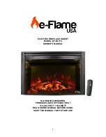 Preview for 1 page of e-Flame USA EF-BLT10 Owner'S Manual