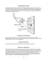 Preview for 3 page of e-Flame USA EF-BLT10 Owner'S Manual