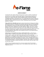 Preview for 8 page of e-Flame USA EF-BLT10 Owner'S Manual