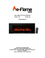 Предварительный просмотр 1 страницы e-Flame USA EF-BLT13-36 Owner'S Manual