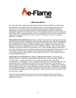 Preview for 8 page of e-Flame USA EF-FS1511 Owner'S Manual