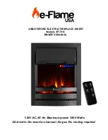 e-Flame USA EF-TI16 Owner'S Manual preview