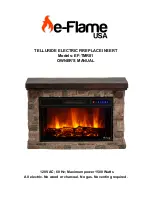 Предварительный просмотр 1 страницы e-Flame USA EF-TMR01 Owner'S Manual