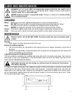 Preview for 7 page of e-Flame USA EFS-XB24B Owner'S Manual